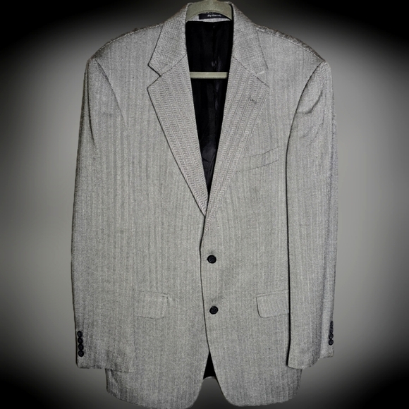 CHERESKIN 100% Silk Sport Coat Jacket Mini Houndstooth Size 40 L - Picture 1 of 16